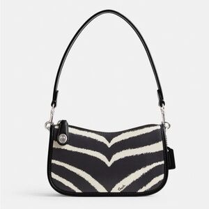 COACH Swinger 20 in Zebra Print Crossbody Bag